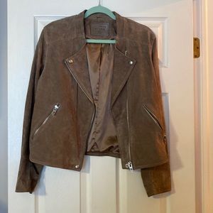 BLANK NYC Suede Moto Jacket